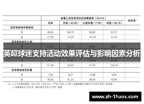 英超球迷支持活动效果评估与影响因素分析