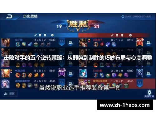击败对手的五个逆转策略：从弱势到制胜的巧妙布局与心态调整
