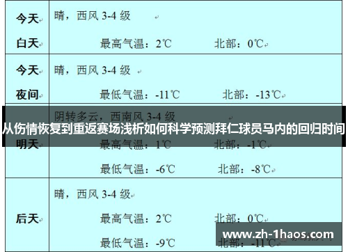 从伤情恢复到重返赛场浅析如何科学预测拜仁球员马内的回归时间 从伤情恢复到重返赛场浅析如何科学预测拜仁球员马内的回归时间
